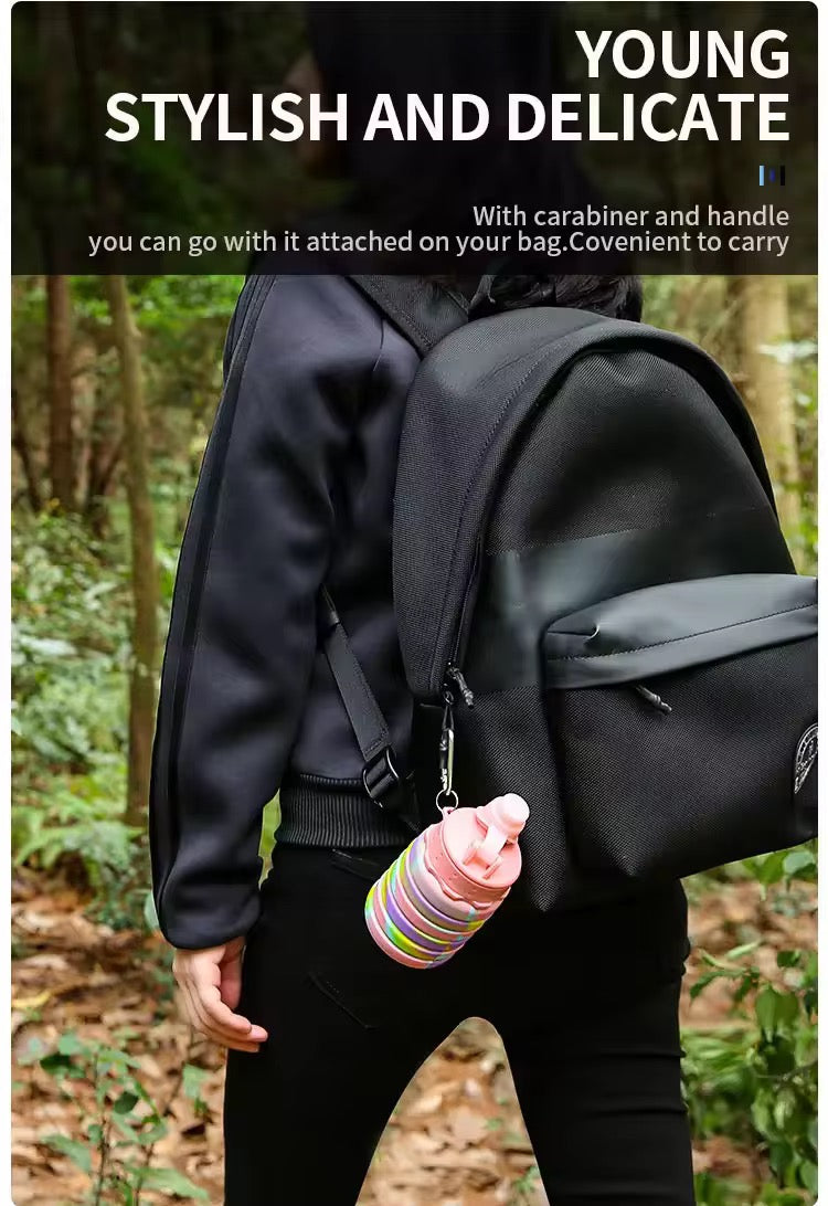 Gourde pliable en silicone